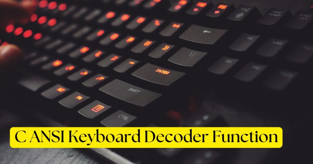 C ANSI Keyboard Decoder Function