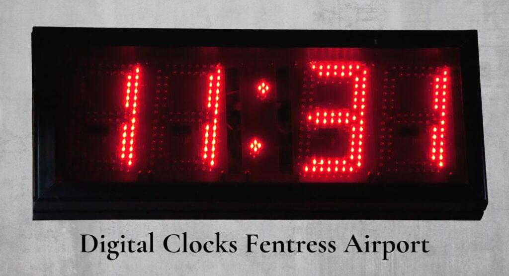 Digital Clocks Fentress Airport